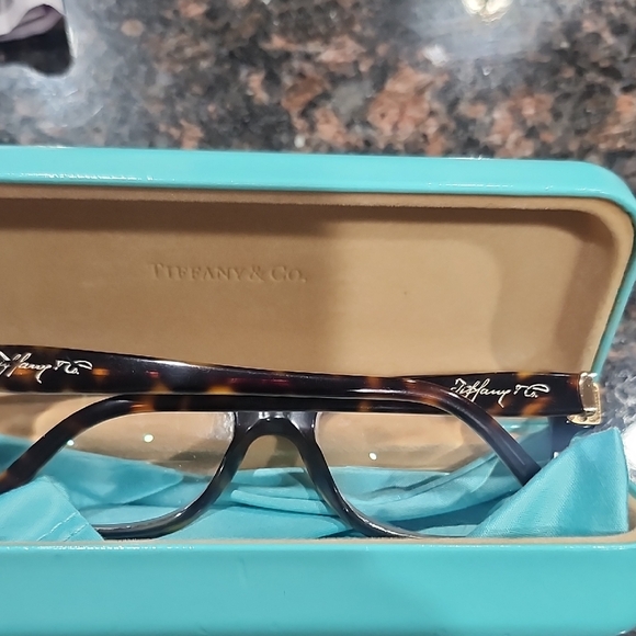 Tiffany & Co. Tortoise Pattern Glasses With The Case